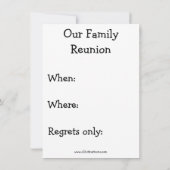 Funny Family Wiedersehen Spaß Einladungen (Rückseite)