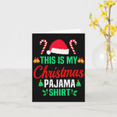 Funny Family Xmas Men Women Kids This Is My Christ Karte (Gelbe Blume)