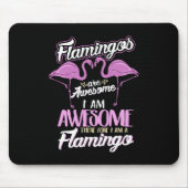 Funny Famingo Phantastisch Flamingos Bird Lover Gi Mousepad (Vorne)