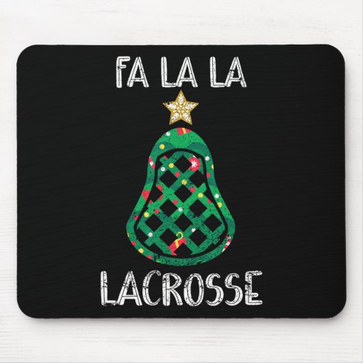 Funny Fan La Lacrosse Player Weihnachten Mousepad (Vorne)