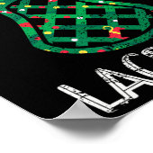 Funny Fan La Lacrosse Player Weihnachten Poster (Ecke)