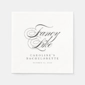 Funny Fancy Like Script Country Bachelorette Serviette (Vorderseite)