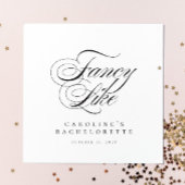 Funny Fancy Like Script Country Bachelorette Serviette