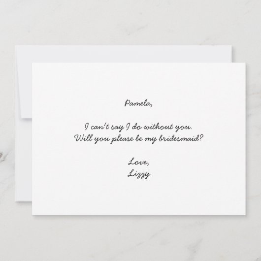 Funny fand den Vorschlag von My Man Bridesmaid (Rückseite)