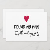 Funny fand den Vorschlag von My Man Bridesmaid (Vorne/Hinten)