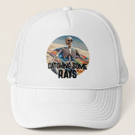 Funny Fangen einige rosige Skeletton-T - Shirt Truckerkappe