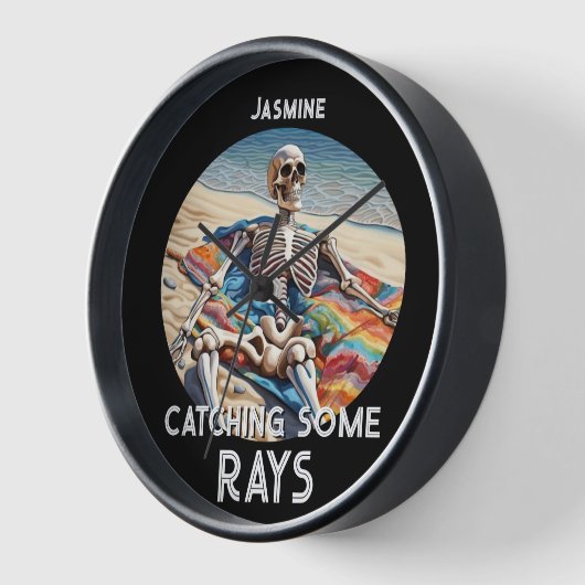 Funny Fangen einige rosige Skeletton-T - Shirt Uhr (Winkel)