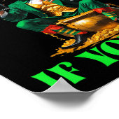 Funny fangen Sie mich, wenn Sie Trump Leprechaun S Poster (Ecke)