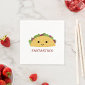 Funny Fantastaco Taco Pun Niedlich Kawaii Taco Serviette (Beispiel)