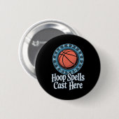 Funny Fantasy Basketball Basketball Basketball Lig Button (Vorne & Hinten)