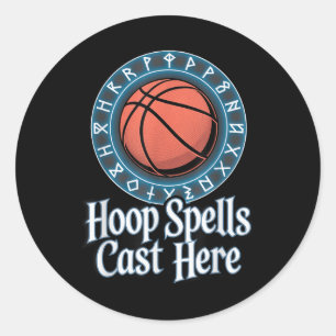 Funny Fantasy Basketball Basketball Basketball Lig Runder Aufkleber
