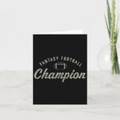 Funny Fantasy Football Champion Entwurf Saison C Karte (Vorderseite)