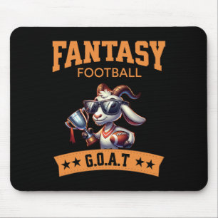 Funny Fantasy Football Champion Goat Mousepad