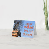 Funny FAPPY BIRTHDAY YOU OLD BUZZARD Karte (Vorderseite)