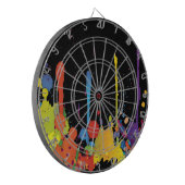 FUNNY FARBE SPLASH II + Ihr Backgr. Ideen Dartscheibe (Vorderseite Links)