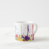 FUNNY FARBE SPLASH II + Ihr Backgr. Ideen Espressotasse (Vorderseite Rechts)