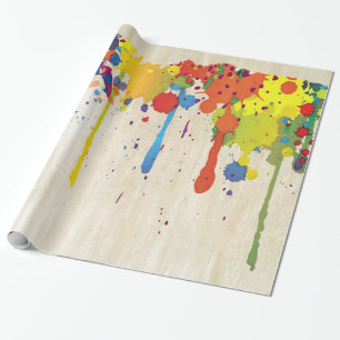 FUNNY FARBE SPLASH II + Ihr Backgr. Ideen Geschenkpapier