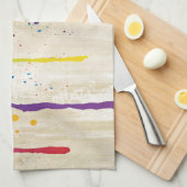 FUNNY FARBE SPLASH II + Ihr Backgr. Ideen Geschirrtuch (Viertel Falte)