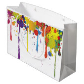 FUNNY FARBE SPLASH II + Ihr Backgr. Ideen Große Geschenktüte (Rückseite Schrägansicht)