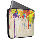 FUNNY FARBE SPLASH II + Ihr Backgr. Ideen Laptopschutzhülle (Vorne Rechts)