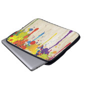 FUNNY FARBE SPLASH II + Ihr Backgr. Ideen Laptopschutzhülle (Vorne Knopf)