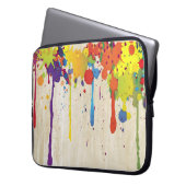 FUNNY FARBE SPLASH II + Ihr Backgr. Ideen Laptopschutzhülle (Vorderseite Links)