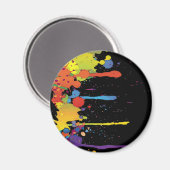 FUNNY FARBE SPLASH II + Ihr Backgr. Ideen Magnet (Vorderseite/Rückseite)