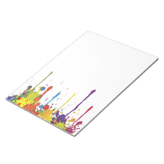 FUNNY FARBE SPLASH II + Ihr Backgr. Ideen Notizblock (angewinkelt)