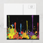 FUNNY FARBE SPLASH II + Ihr Backgr. Ideen Postkarte (Vorne/Hinten)