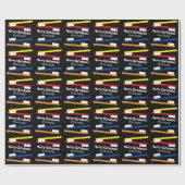 Funny farbene Zahnbürsten Muster Weihnachten Geschenkpapier (Flach)