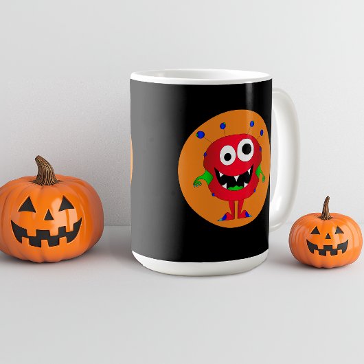 Funny, farbenfroh, Cartoon Monster, Halloween Kaffeetasse
