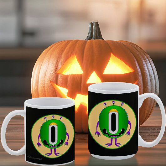 Funny, farbenfroh, Cartoon Monster, Halloween Kaffeetasse