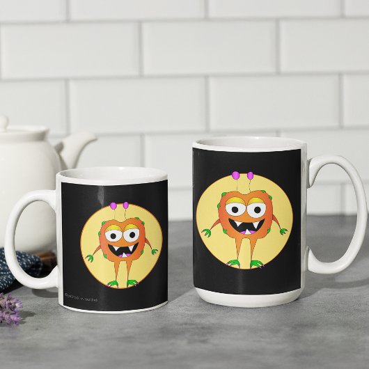 Funny, farbenfroh, Cartoon Monster, Halloween Kaffeetasse