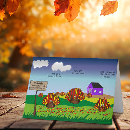 Funny, farbenfroh, Cartoon Urlaub Türkei Karte