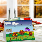 Funny, farbenfroh, Cartoon Urlaub Türkei Karte