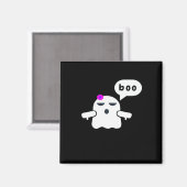 Funny farbenfroher Boo der Missbilligung Mädchen Magnet (Vorderseite/Rückseite)