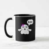 Funny farbenfroher Boo der Missbilligung Mädchen Tasse (Links)