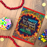 Funny farbenfroher Geburtstag glücklich nie aufwac Karte<br><div class="desc">Eine lustige Karte, die an den Geburtstagsjungen oder das Mädchen geschickt wird!! Die leuchtenden Farben und das lustige, skurrile abstrakte Kunstwerk werden sie in den Geburtstagsgeist bringen. Das lustige Sprichwort wird sie zum Lachen bringen. Um mehr von meinen alltäglichen inspirierenden Kunstwerken zu sehen, Karo Inspirivity auf Facebook oder Instagram heraus....</div>