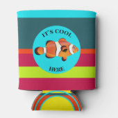 Funny farbenfroher Niedlicher Fisch kann kühlen Dosenkühler (Rückseite)