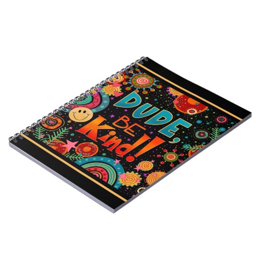 Funny farbenfroher Typ sei freundlich Notizblock (Linke Seite)