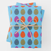 Funny, farbig Ostereier Wrapping Paper Geschenkpapier Set (Beispiel)