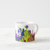 FUNNY FARBSPLASH I + Ihr Backgr. Ideen Espressotasse (Vorderseite Rechts)