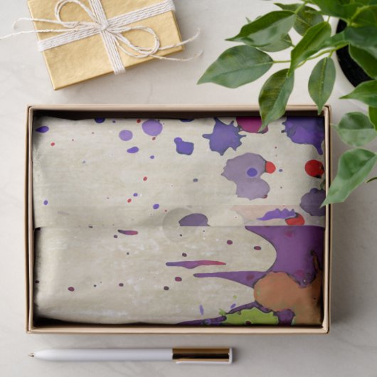 FUNNY FARBSPLASH I + Ihr Backgr. Ideen Seidenpapier (Geschenk)