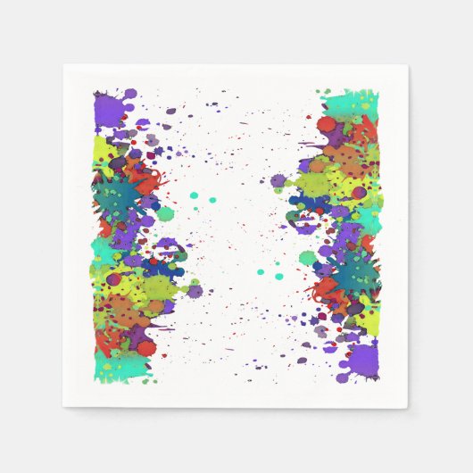 FUNNY FARBSPLASH I + Ihre Ideen Serviette (Vorderseite)