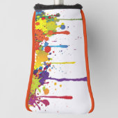 FUNNY FARBSPLASHes II + Ihr Backgr. Ideen Golf Headcover (Rotieren 90)