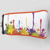 FUNNY FARBSPLASHes II + Ihr Backgr. Ideen Golf Headcover (Vorderseite)