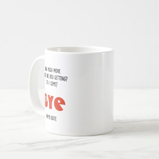 FUNNY Farewell Colleague Wie viel Sie erhalten bez Kaffeetasse (Vorderseite Links)