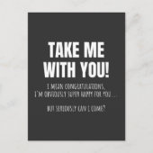 Funny Farewell Mug For Coworker Leaving Goodbye Bo Postkarte (Vorderseite)