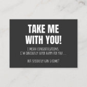 Funny Farewell Mug For Coworker Leaving Goodbye Bo Visitenkarte (Vorderseite)