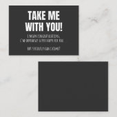 Funny Farewell Mug For Coworker Leaving Goodbye Bo Visitenkarte (Vorne/Hinten)